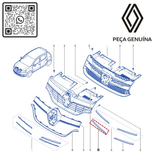 RN 37506R 623837506R FRISO DIR. DA GRADE DIANT. LOG IISAN II 18... 3